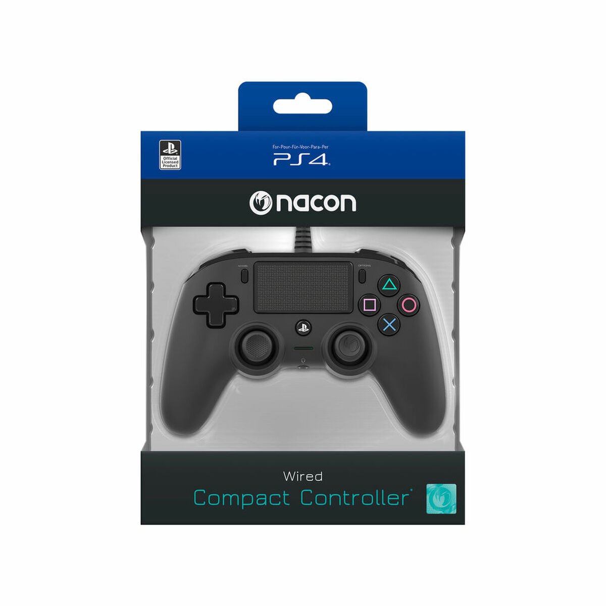 Manette Dualshock 4 V2 pour Play Station 4 Nacon PS4OFCPADBLACK - ONLYTECK