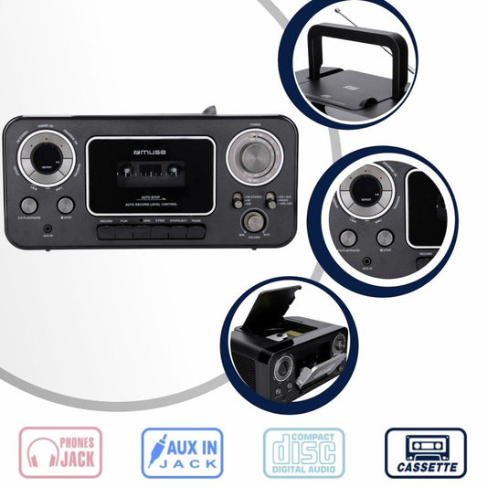 Radio - Cassette Muse M182RDC - ONLYTECK