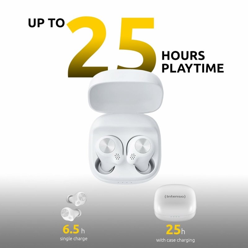 Casque INTENSO 3720202 Blanc - ONLYTECK