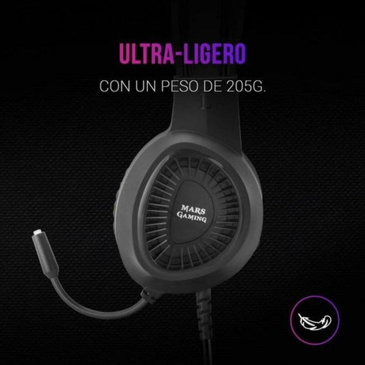 Casque avec Microphone Gaming Mars Gaming MH120 PC PS4 PS5 XBOX - ONLYTECK