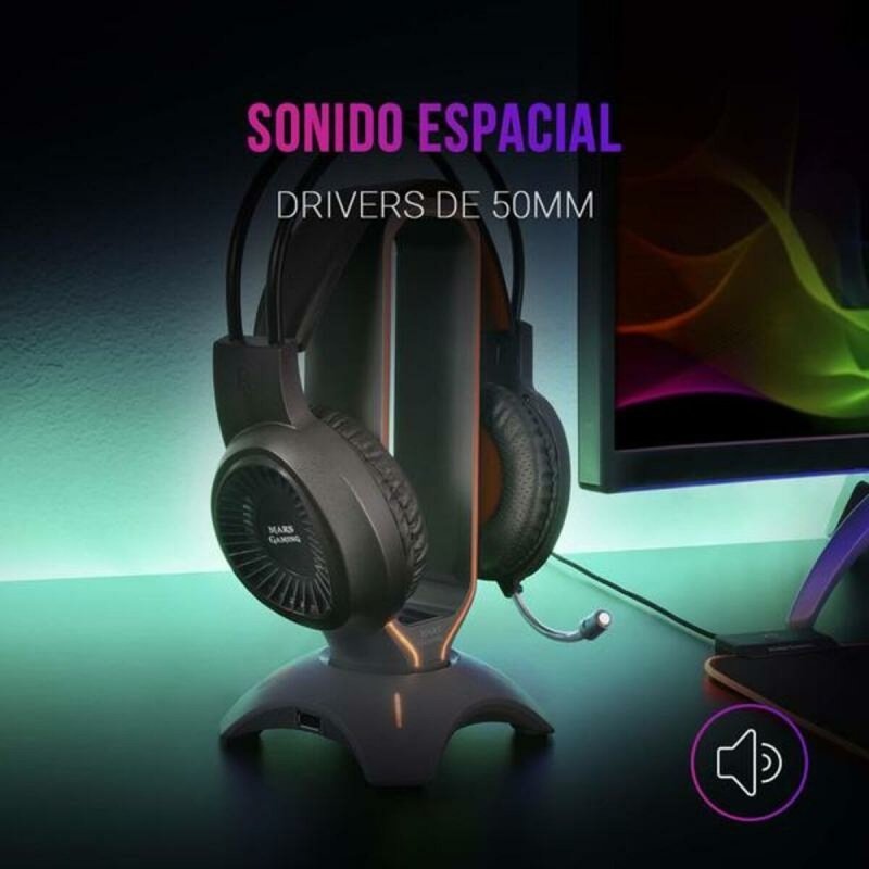 Casque avec Microphone Gaming Mars Gaming MH120 PC PS4 PS5 XBOX - ONLYTECK