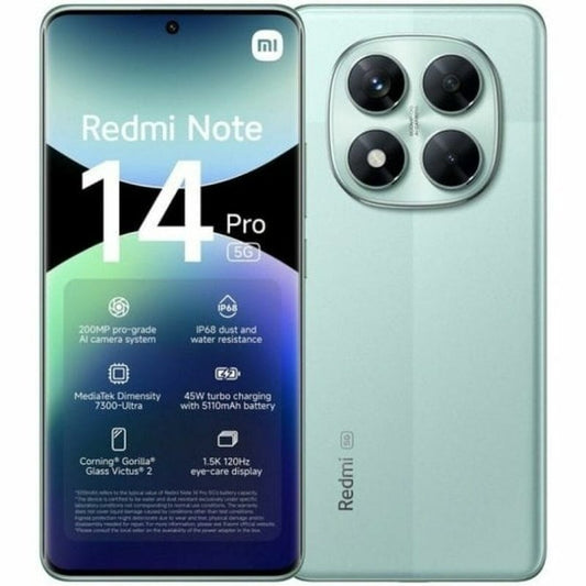 Smartphone Xiaomi Redmi Note 14 Pro 5G 6,67" 12 GB RAM 512 GB Vert - ONLYTECK