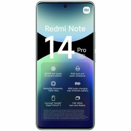Smartphone Xiaomi Redmi Note 14 Pro 5G 6,67" 12 GB RAM 512 GB Vert - ONLYTECK