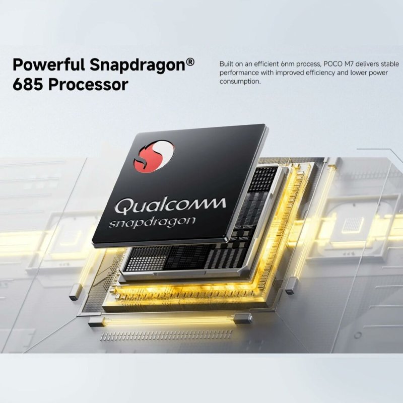 Smartphone Xiaomi POCO M7 8 - 256 SV Octa Core 8 GB RAM 256 GB Argenté 6,9" - ONLYTECK