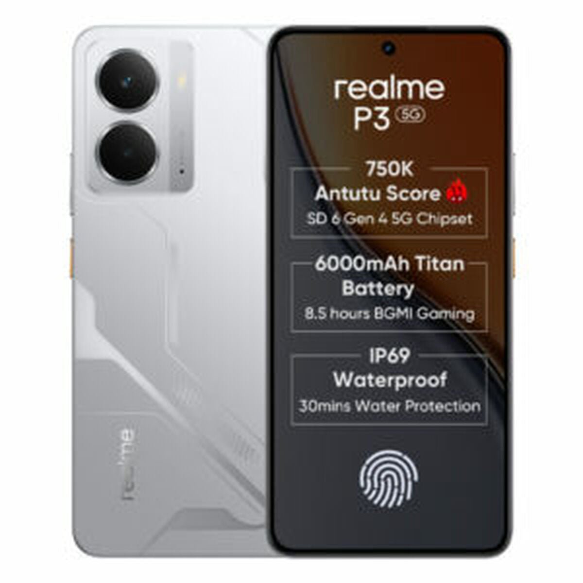 Smartphone Realme P3 256 GB Gris - ONLYTECK