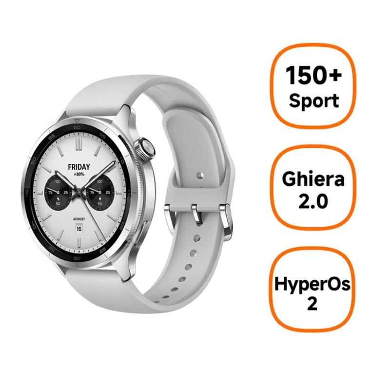 Montre intelligente Xiaomi S4 BHR9197GL Gris Argenté - ONLYTECK