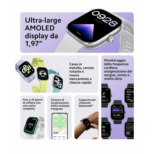 Montre intelligente Xiaomi Redmi Watch 4 Noir 1,97" - ONLYTECK