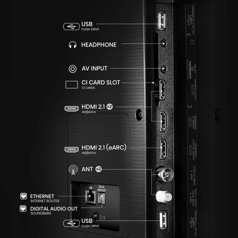 TV intelligente Hisense 85A6Q 85 85" 4K Ultra HD LED HDR D - LED - ONLYTECK