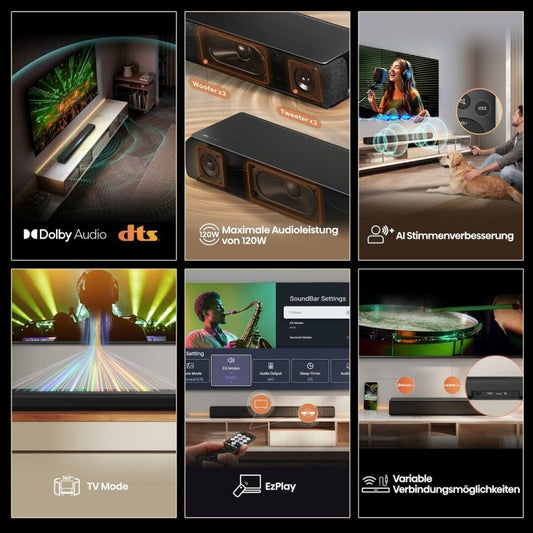 Barre audio Hisense HS1000 120W Noir 120 W - ONLYTECK