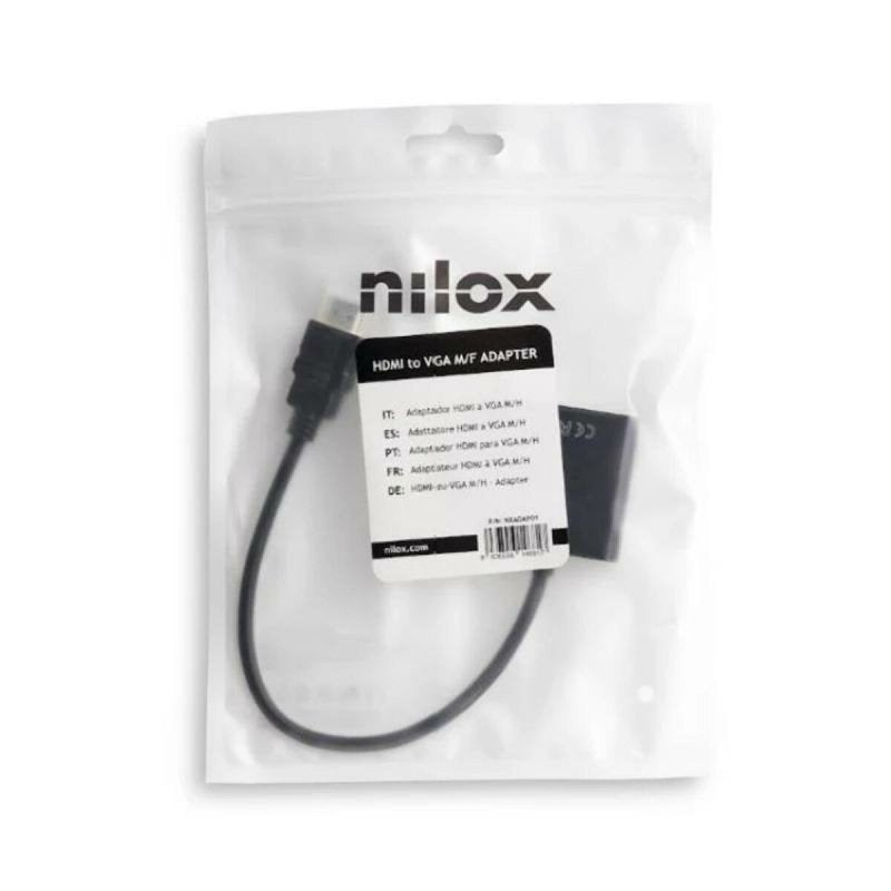 Adaptateur/convertisseur AV Nilox NXADAP01 Noir - ONLYTECK