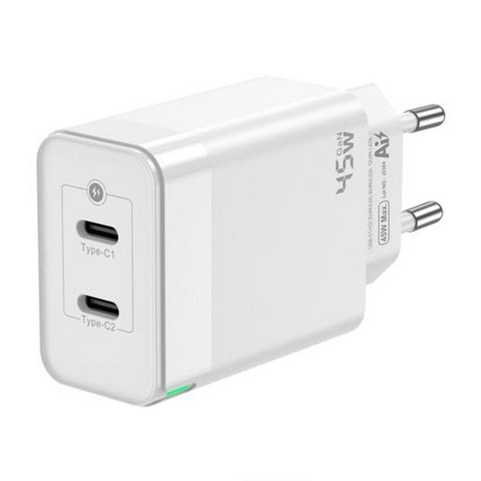 Chargeur mural Aisens Gan Blanc 45 W - ONLYTECK