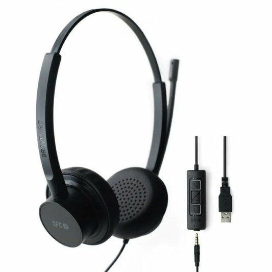 Casques avec Microphone SPC Brave Pro Noir - ONLYTECK