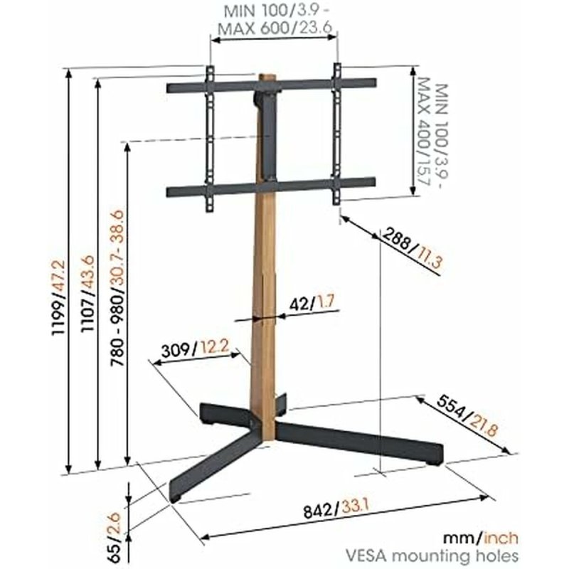 Support de TV Vogel's TVS3695 NEGRO 40" - ONLYTECK