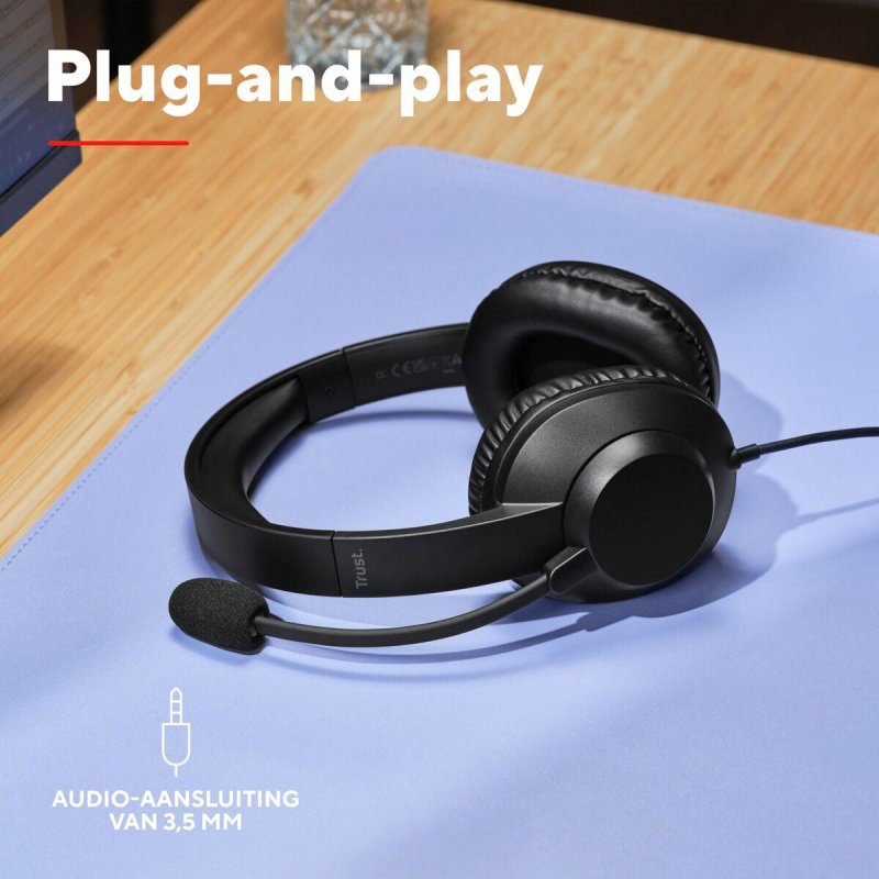 Casque Trust 25460 Noir - ONLYTECK