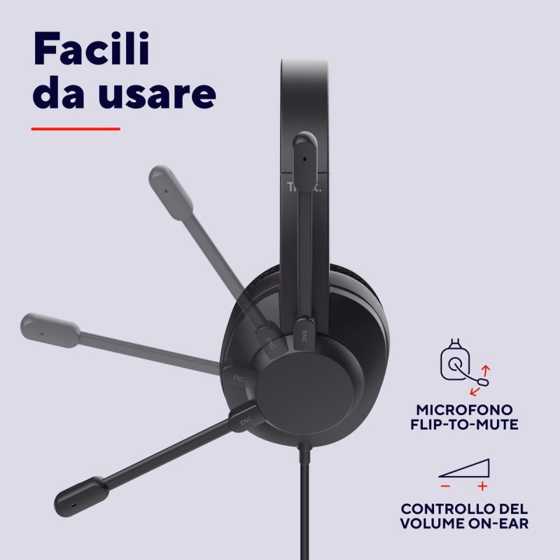 Casque Trust 25462 Noir - ONLYTECK