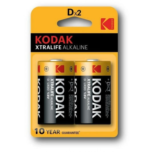 Piles Alcalines Kodak 1,5 V LR20 (10 Unités) - ONLYTECK