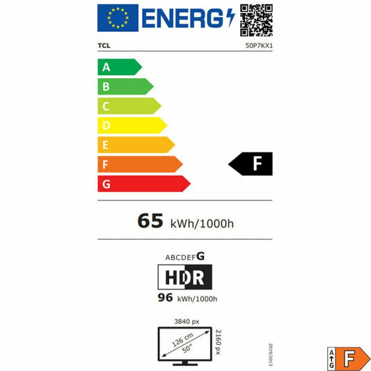 TV intelligente TCL 43P7K 43" 4K Ultra HD LED HDR D - LED QLED - ONLYTECK