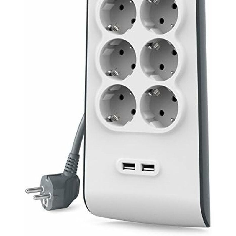 Multiprise 8 Prises avec Interrupteur Belkin BSV804VF2M USB x 2 Blanc (2 m) - ONLYTECK