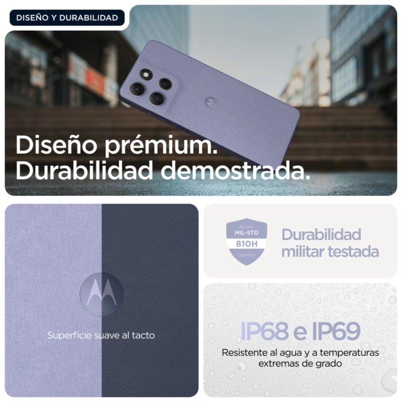 Smartphone Motorola Moto G86 5G 6,67" Mediatek Dimensity 7300 8 GB RAM 256 GB Violet - ONLYTECK