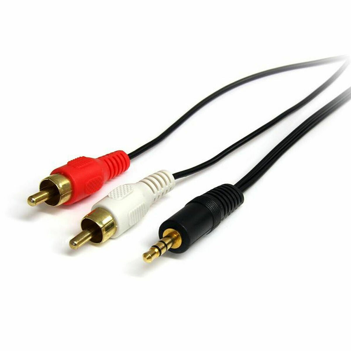Câble Audio Jack (3,5 mm) vers 2 RCA Startech MU3MMRCA 0,9 m Noir - ONLYTECK