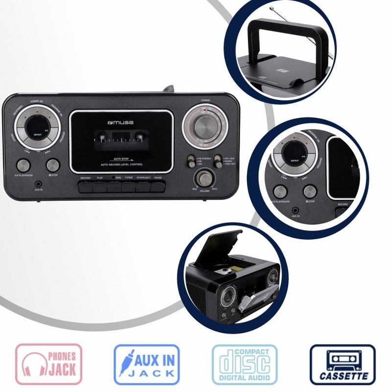 Radio - Cassette Muse M182RDC - ONLYTECK