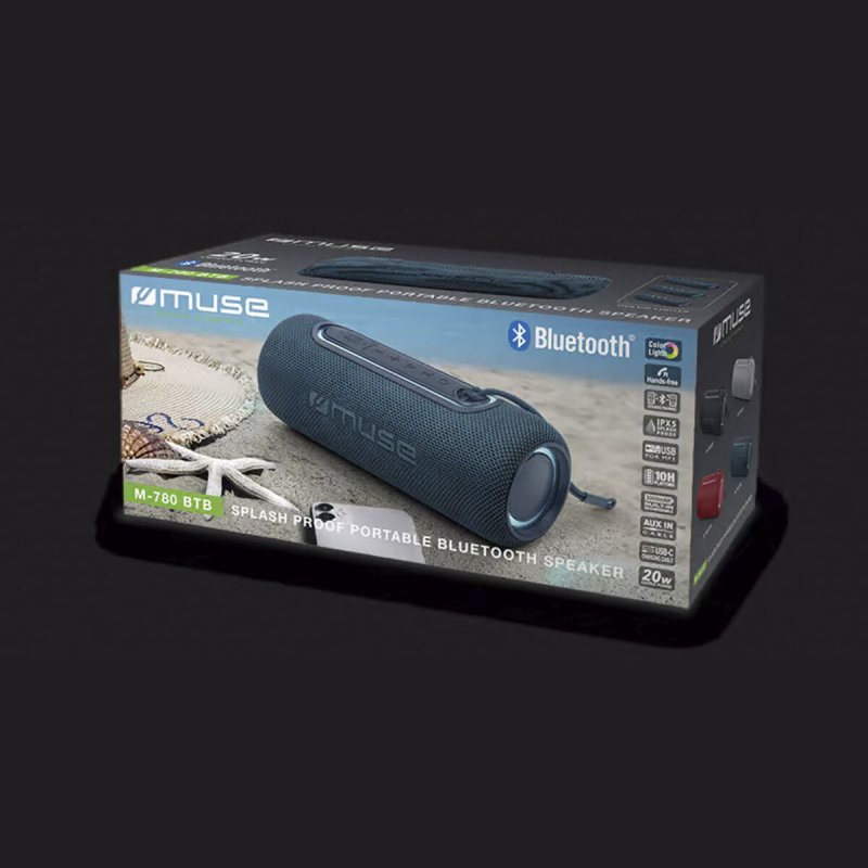 Haut - parleurs bluetooth portables Muse M780BTR 20W Bleu 20 W - ONLYTECK