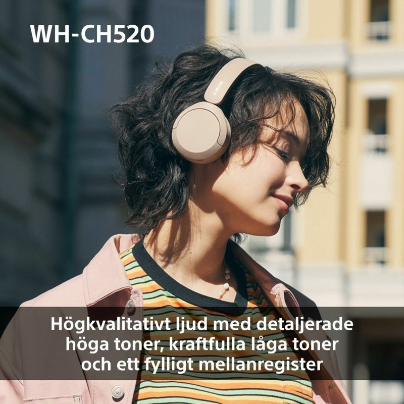 Casque audio Sony WHCH520P.CE7 Rose - ONLYTECK