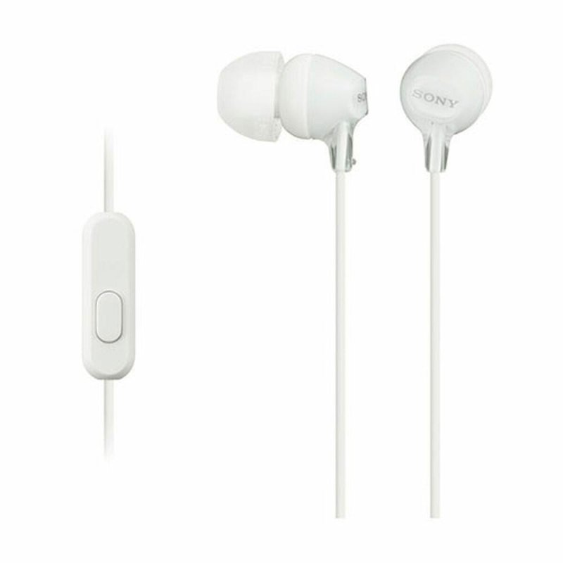 Casques avec Microphone Sony MDREX15APW in - ear Blanc - ONLYTECK