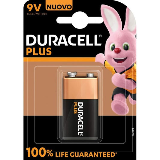 Pile Alcaline DURACELL Plus Power 9 V 6LR61 MN1604 - ONLYTECK