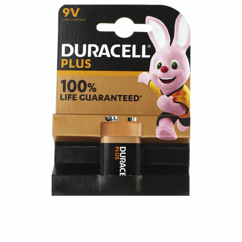 Pile Alcaline DURACELL Plus Power 9 V 6LR61 MN1604 - ONLYTECK