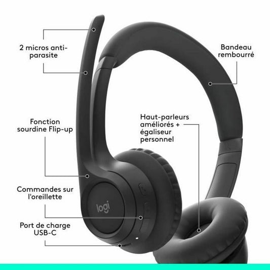 Casque Logitech Noir - ONLYTECK
