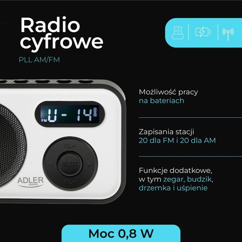 Radio Adler Noir - ONLYTECK