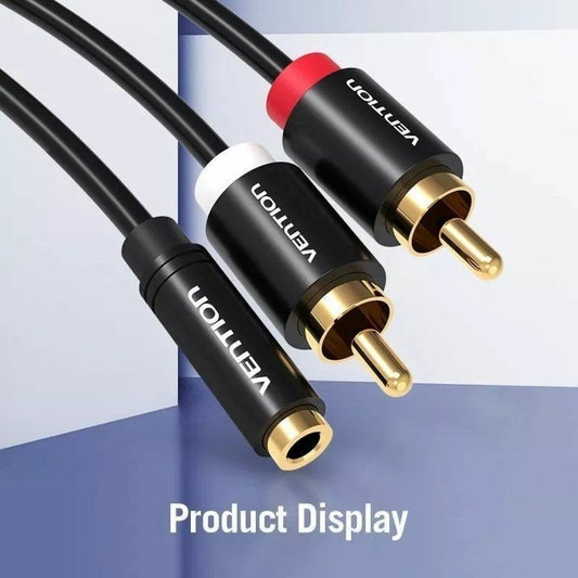 Câble Audio Jack vers RCA Vention VAB - R01 - B200 2 m - ONLYTECK