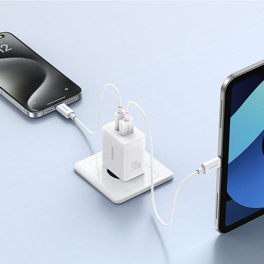 Chargeur mural Baseus P10111404213 - 00 Blanc 30 W - ONLYTECK