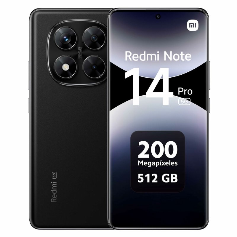 Smartphone Xiaomi Redmi Note 14 PRO 5G 6,67" Mediatek Dimensity 7300 12 GB RAM 512 GB Noir - ONLYTECK