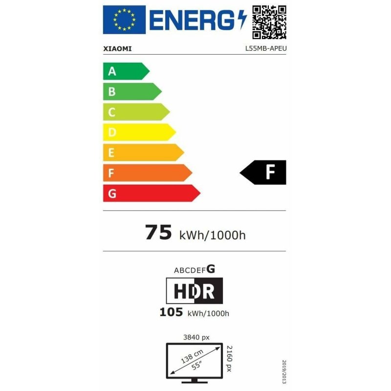 TV intelligente Xiaomi TV A PRO 2026 4K Ultra HD 55" QLED - ONLYTECK