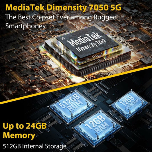 Smartphone Ulefone ARMOR 30 6,67" Mediatek Dimensity 700 12 GB RAM 512 GB Noir - ONLYTECK