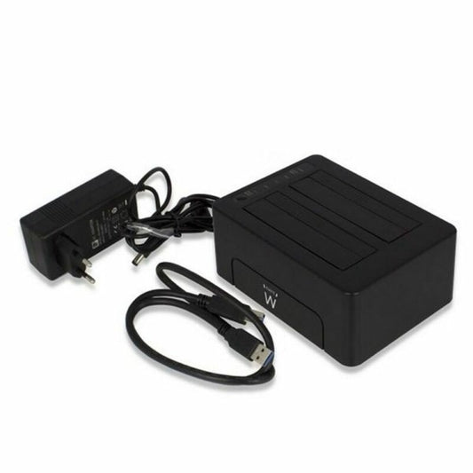 Dock Station Dual Ewent EM7014 Dual 2.5" - 3.5" USB 3.1 ABS Noir - ONLYTECK