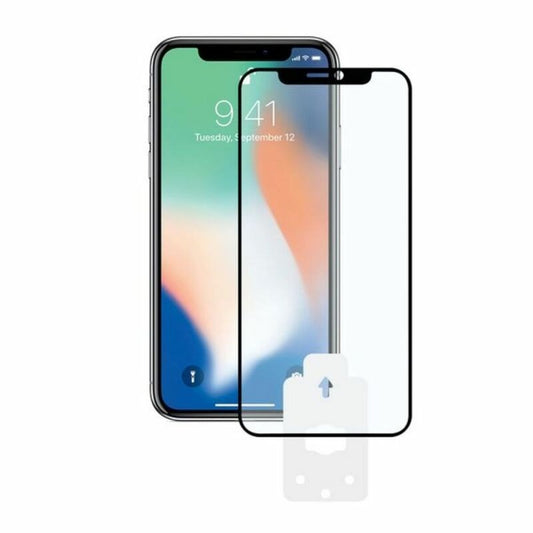 Film Protecteur en Verre Trempé pour Téléphone Portable Iphone X, Xs KSIX 2.5D Noir - ONLYTECK