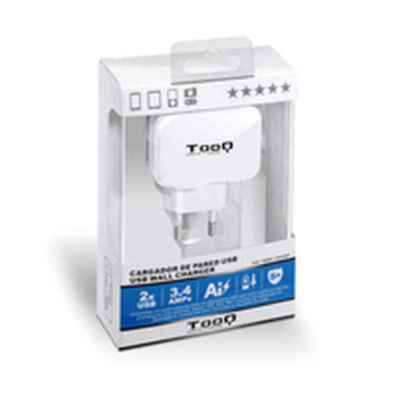 Chargeur mural TooQ TQWC - 1S02WT USB x 2 17W Blanc 17 W - ONLYTECK