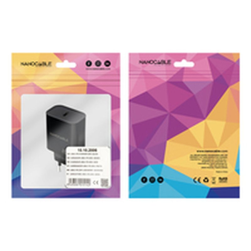 Chargeur mural NANOCABLE 10.10.2006 Noir - ONLYTECK