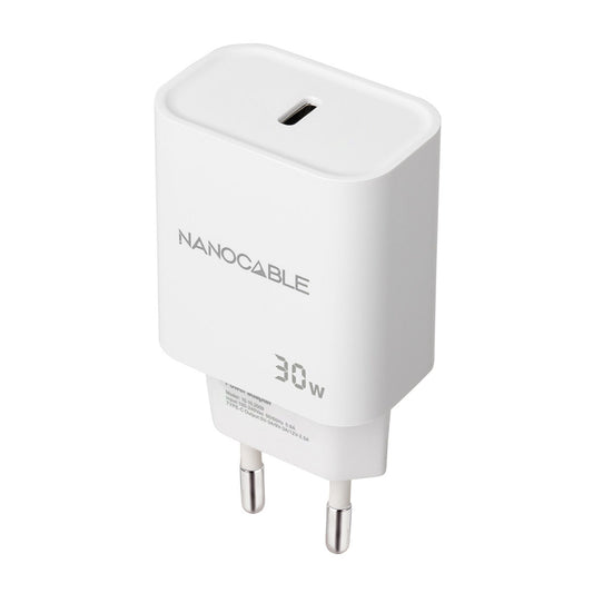 Chargeur mural NANOCABLE Blanc - ONLYTECK
