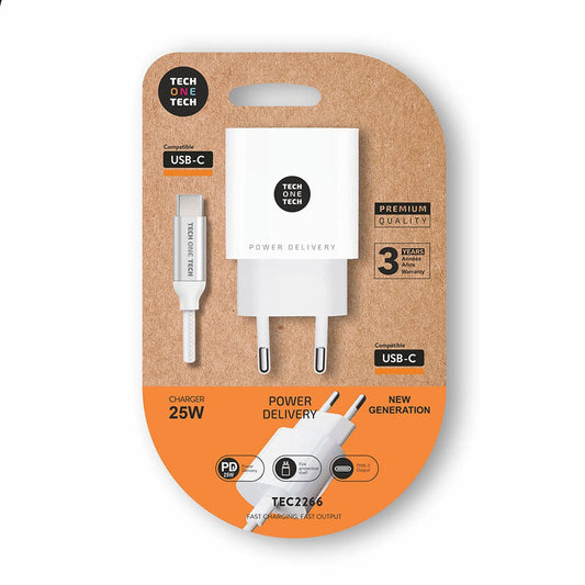 Chargeur mural Tech One Tech Blanc 25 W - ONLYTECK