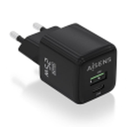 Chargeur mural Aisens ASCH - 25W2P015 - BK Noir Multicouleur 25 W (1 Unité) - ONLYTECK