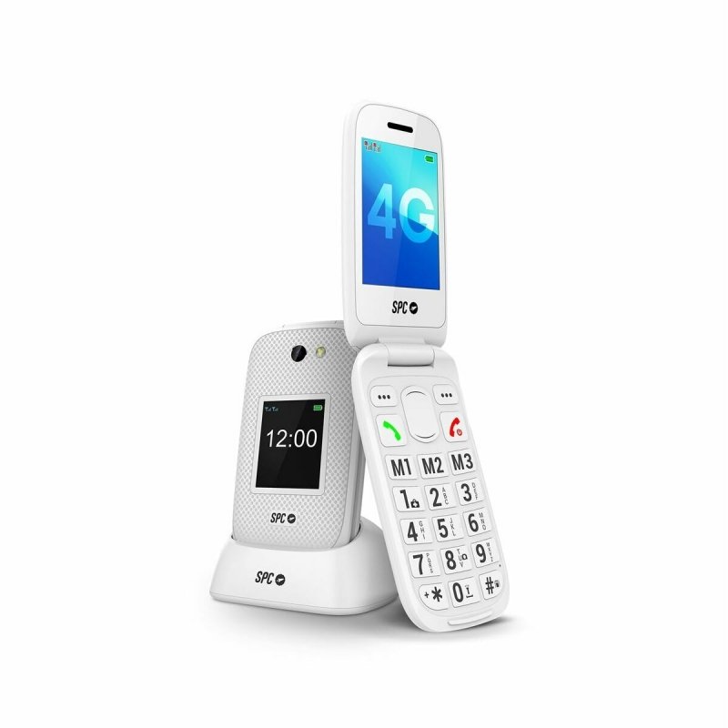Téléphone portable pour personnes âgées SPC 2337B 2,8" 128 GB Blanc - ONLYTECK