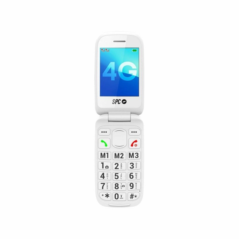 Téléphone portable pour personnes âgées SPC 2337B 2,8" 128 GB Blanc - ONLYTECK