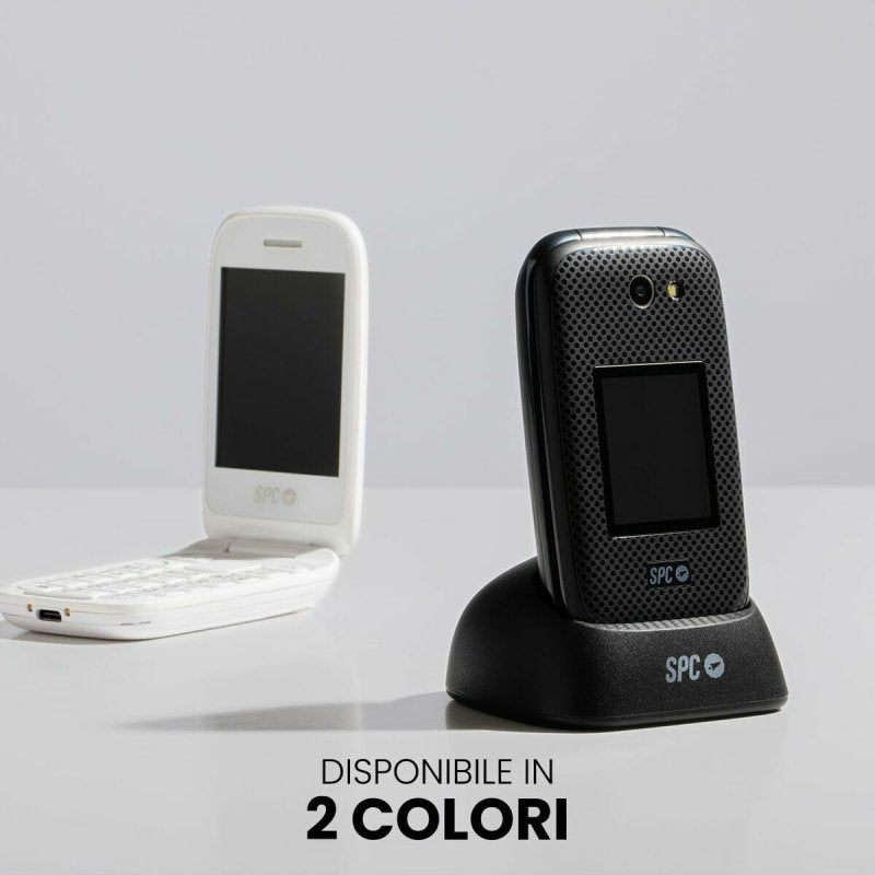 Téléphone portable pour personnes âgées SPC 2337B 2,8" 128 GB Blanc - ONLYTECK