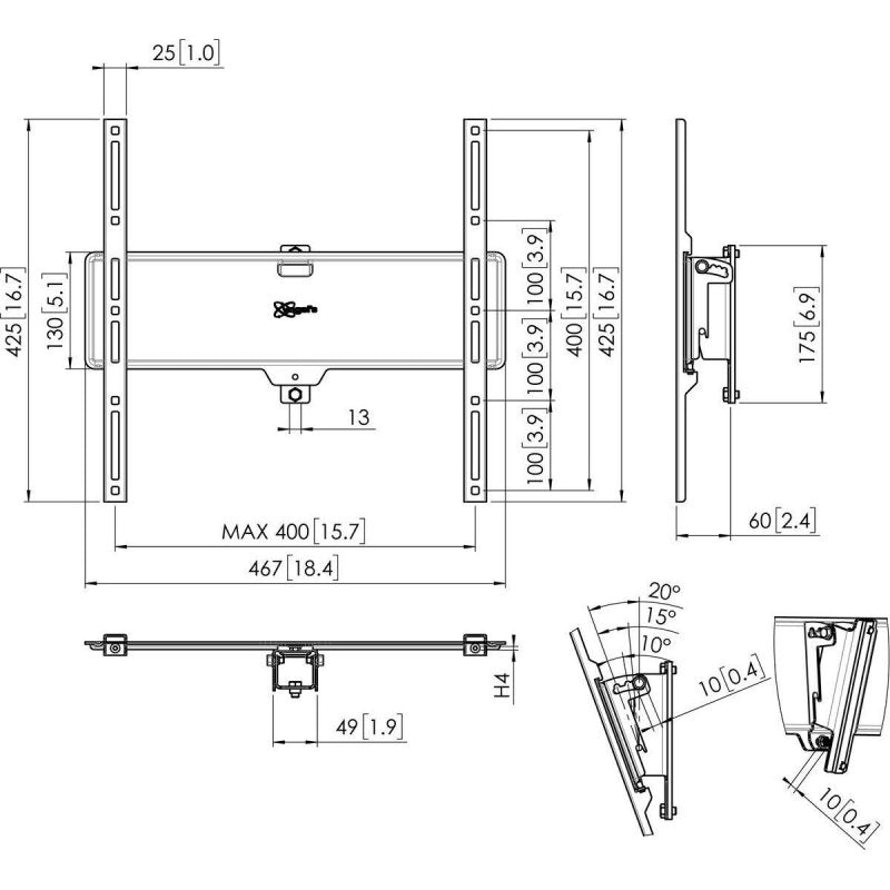Support de table d'écran Vogel's 7230500 32" 25 kg - ONLYTECK