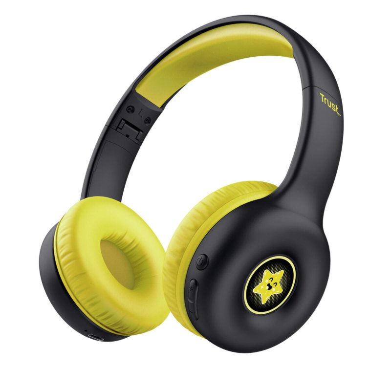 Oreillette Bluetooth Trust 25405 Jaune Noir - ONLYTECK