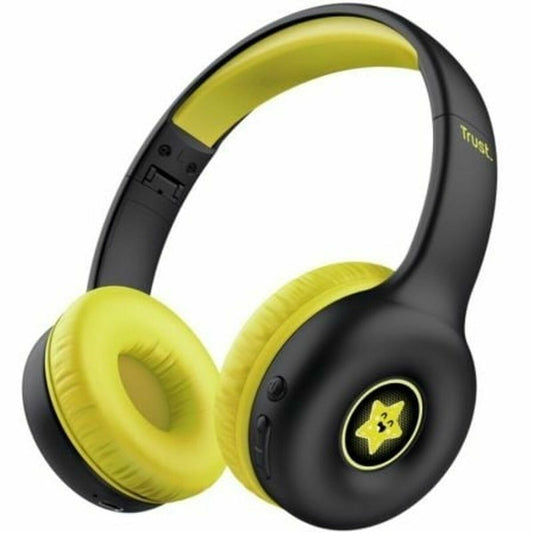 Oreillette Bluetooth Trust 25405 Jaune Noir - ONLYTECK